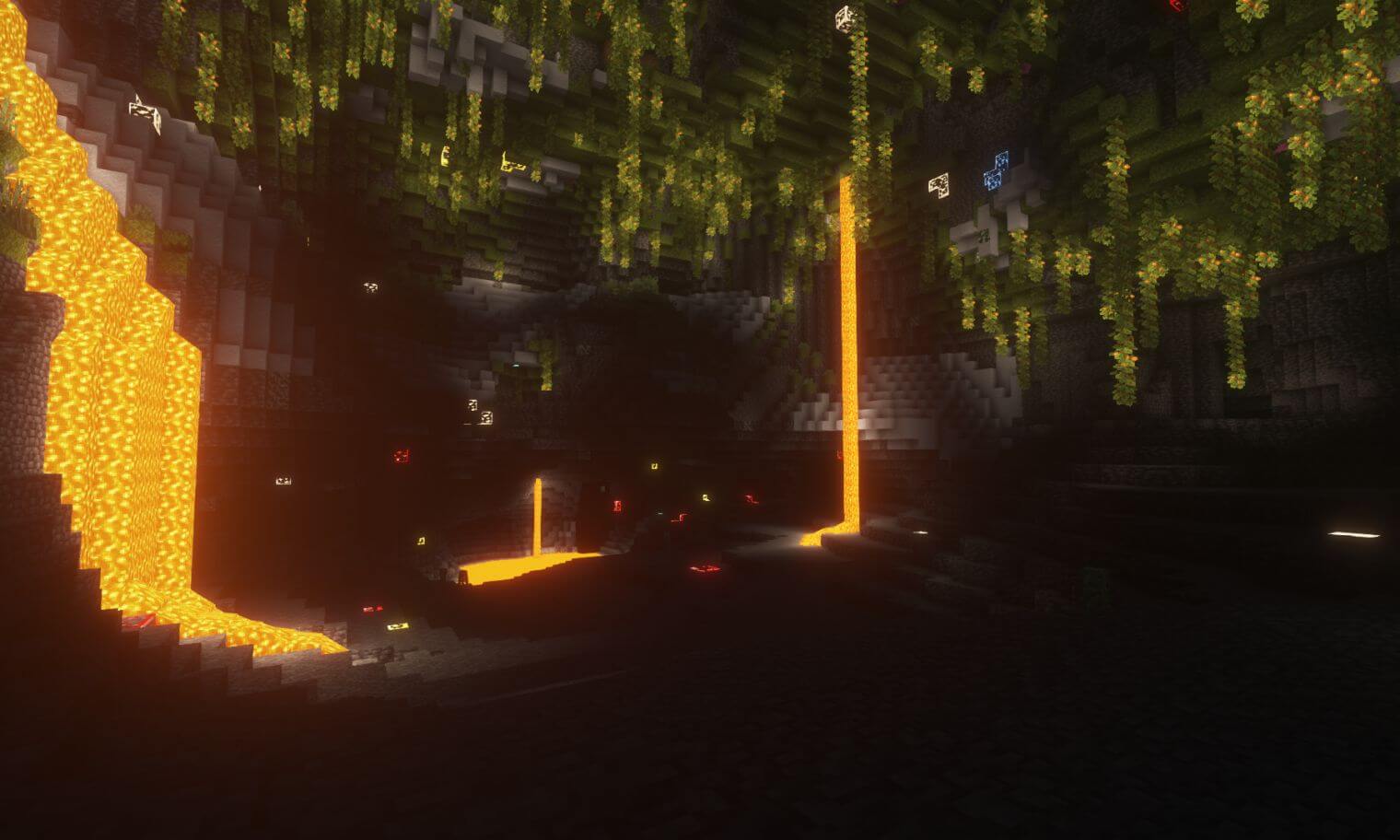 Visible Ores Texture Pack - lush cave